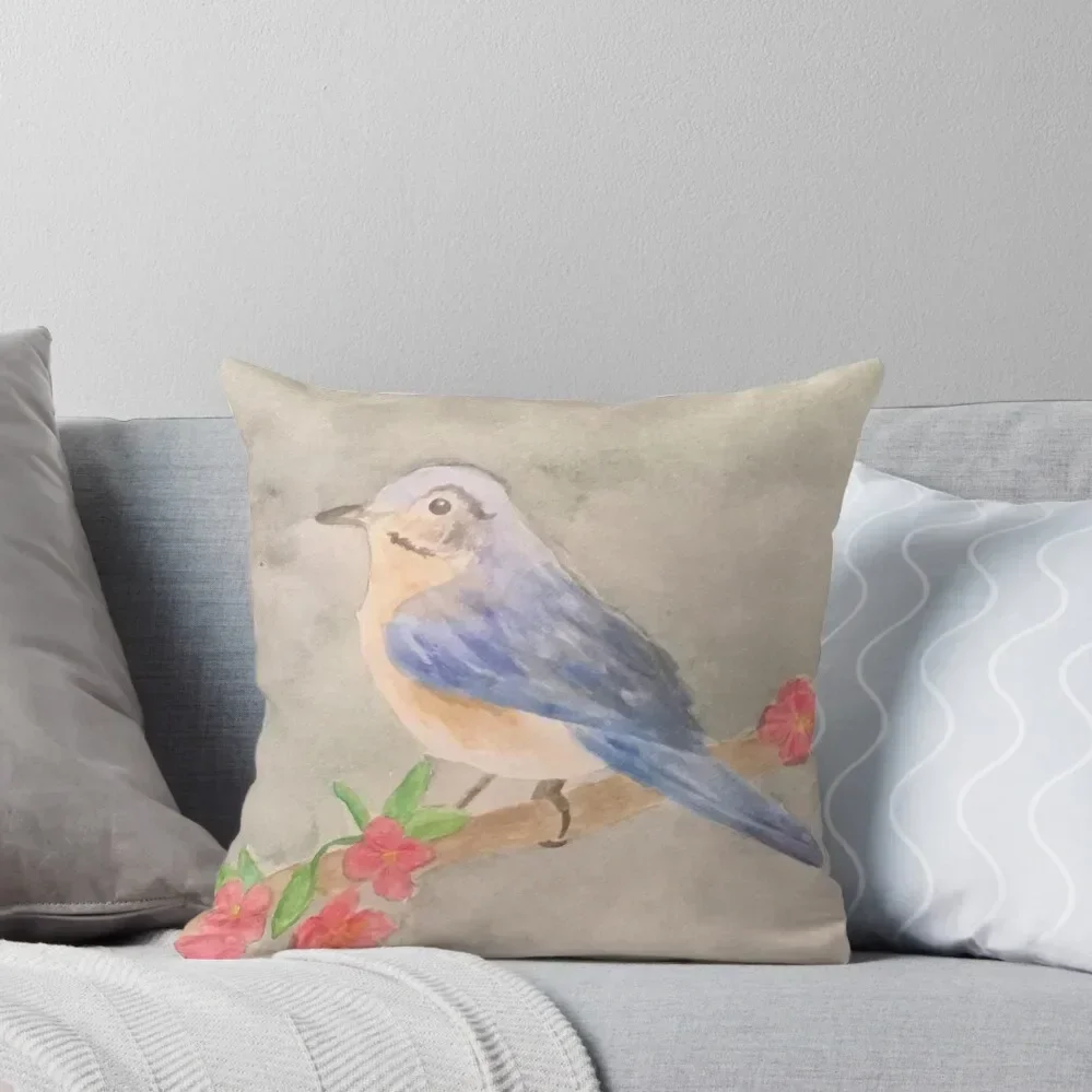 

Bluebird Throw Pillow home decor items Couch Cushions pillows decor home Marble Cushion Cover pillow