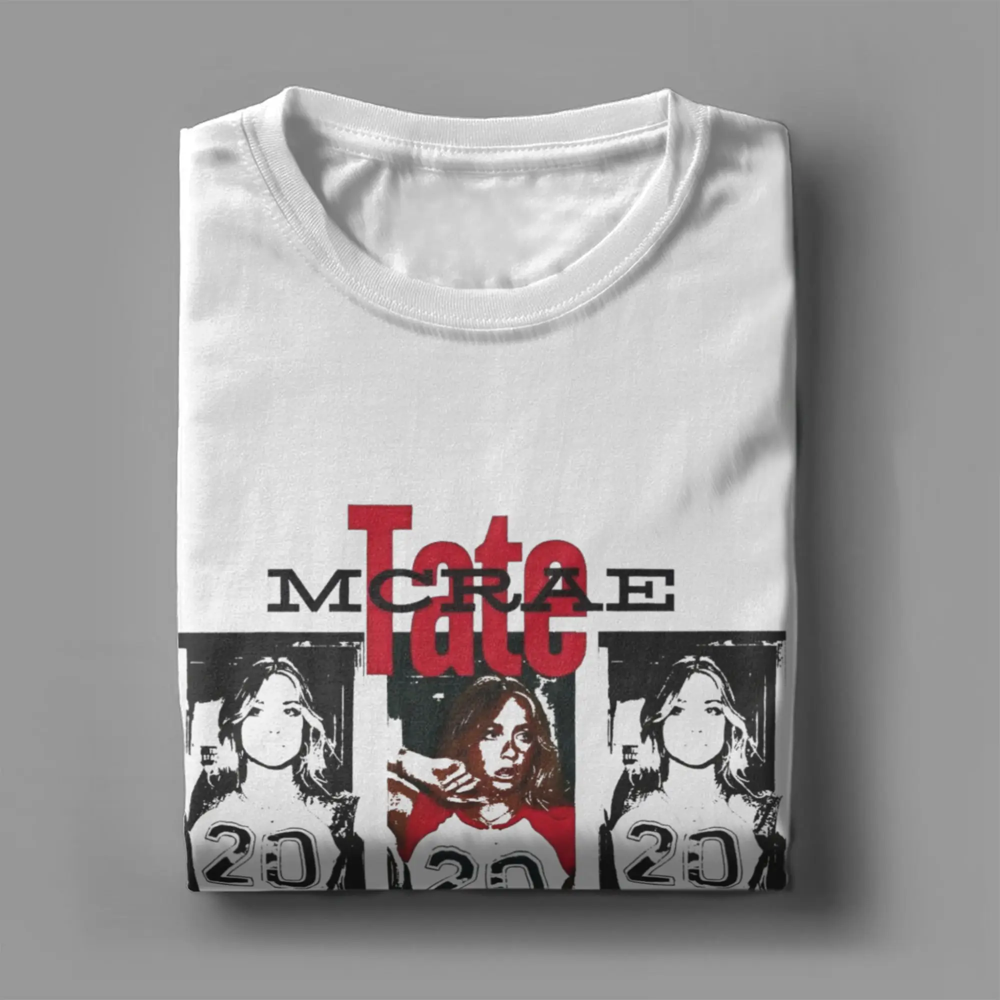 T8 Tate McRae Maglietta da uomo Novità T-shirt Manica corta Colletto tondo T-shirt 100% cotone stampato Top