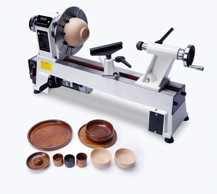 Woodworking Infinitely Variable Speed Turning Wood Lathe Milling Machine Mini Small Woodworking Tool Lathe Home Use and Diy