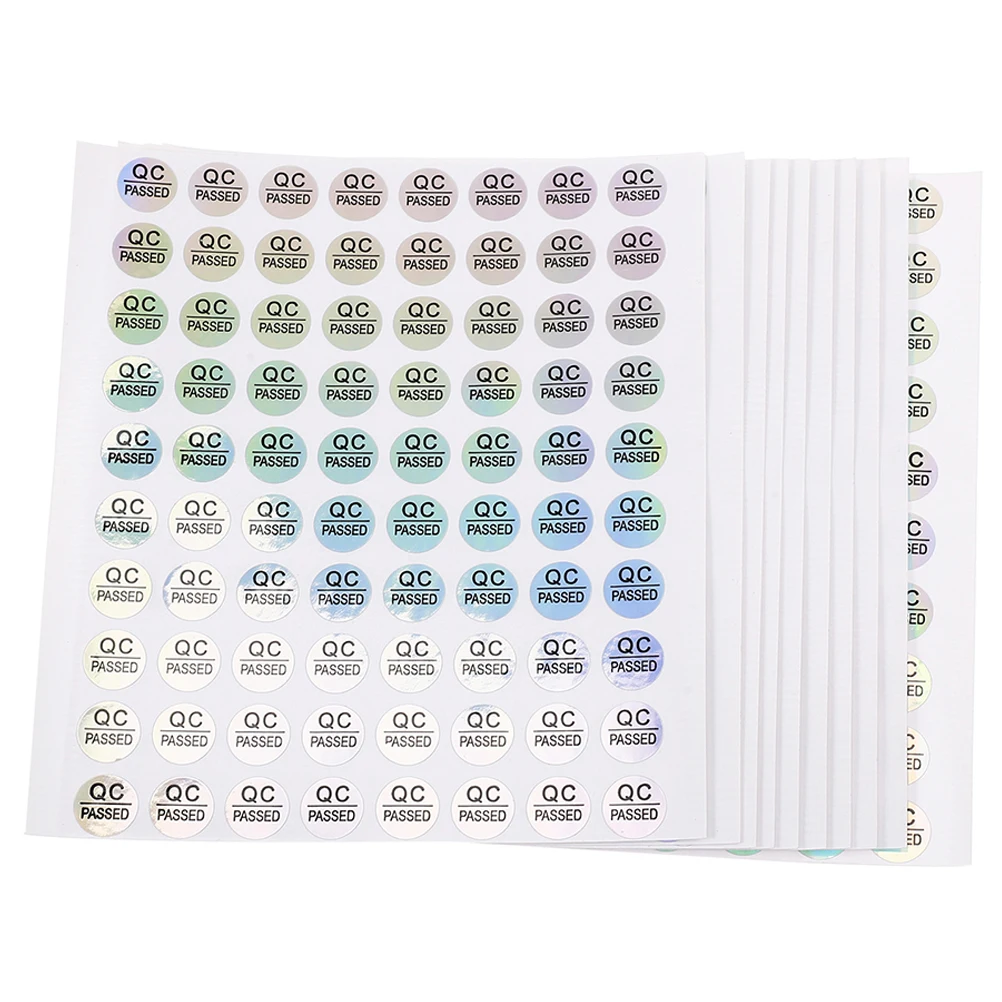 

2400pcs PASS Tags Labels Stickers QC Passed Seals Inventory Quality Test PVC Bright Color Waterproof Sunproof File