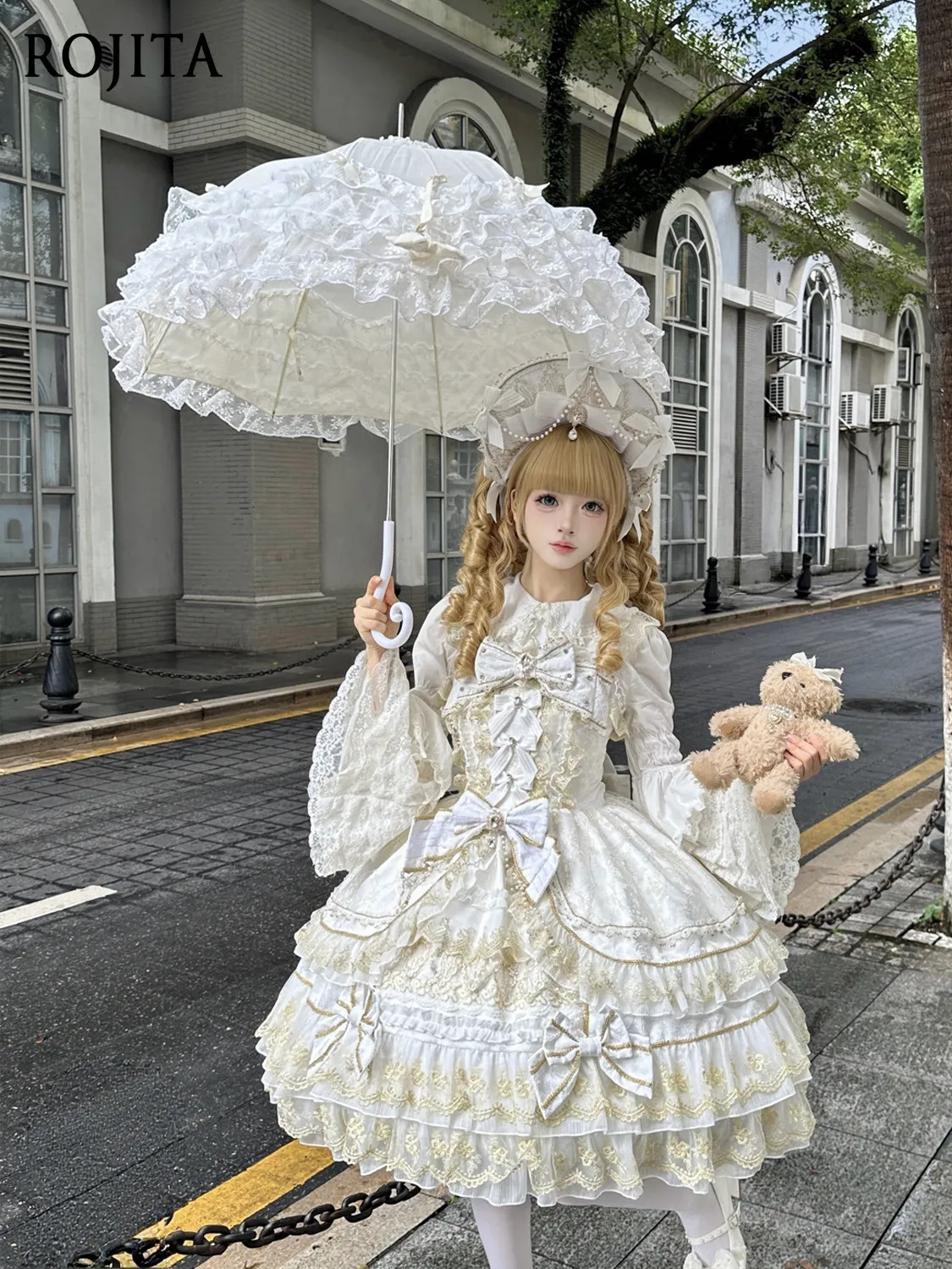 

Lolita Dress 2026 Spring New Doll Feel Vintage Royal Red Lolita JSK Dress Luxury Embroidery Lace Tiered Ruffle Princess Dress