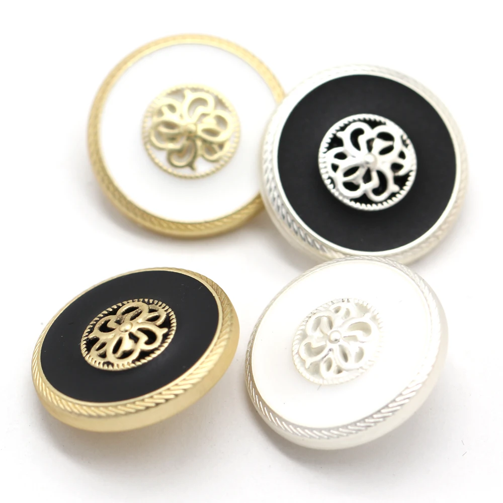 HENGC 18/20/23mm Vintage Gold Metal Buttons For Clothes Retro Jacket Coat Handmade Decorations DIY Crafts Sewing Accessories