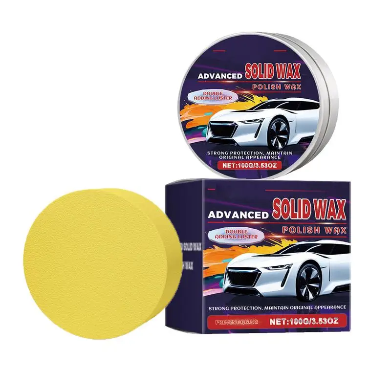 For Refer To Description  Car Wax Polishing Paste Car Polishing 100ml Repair Paste Long-Lasting Polishing Wax With Sponge Safe