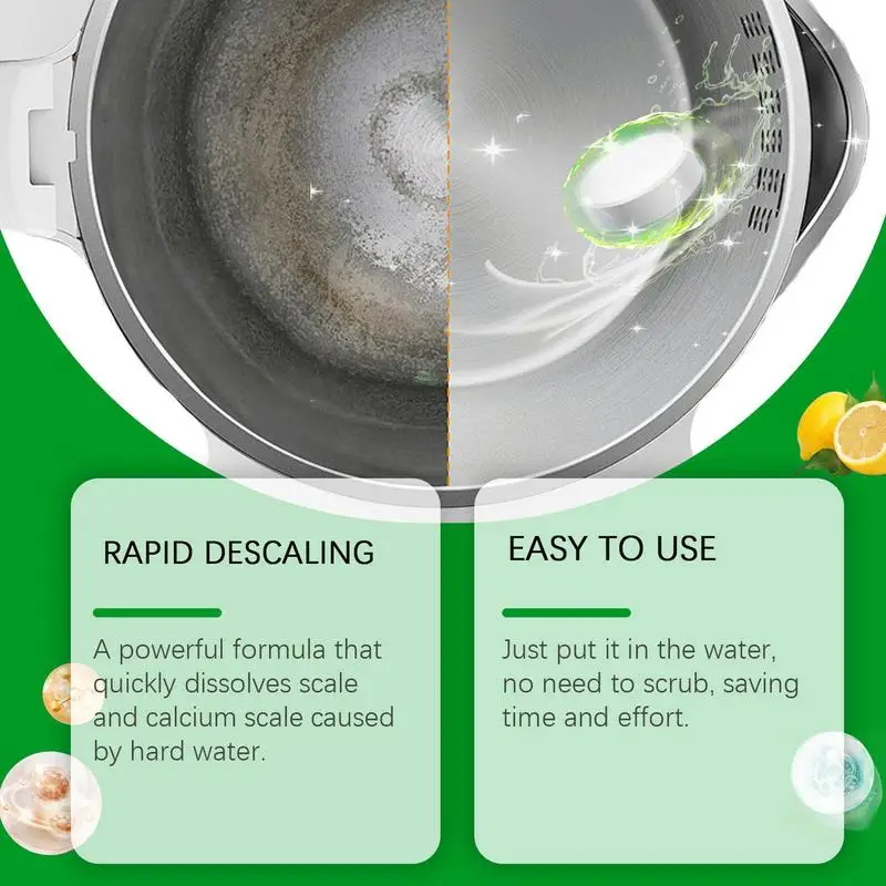 Water stain cleaning tablets Quick and effective removal of scale Stain cleaning effervescent tablets For scale cleaning