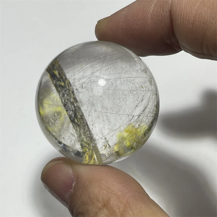 

3,4 см натуральный четверть рутилированные золотые волосы хрустальный шар полированный кварцевый шар Рейки Исцеление подарок декор комнаты фэншуй