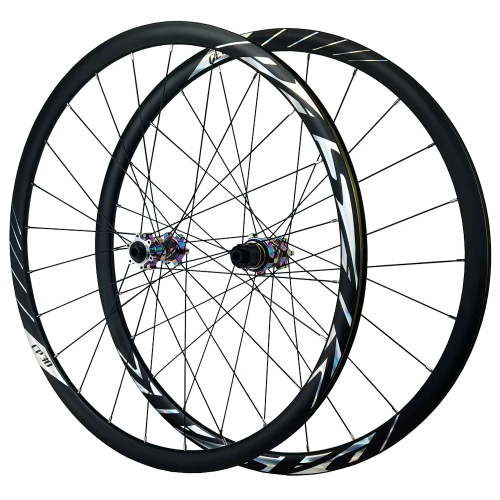 Pasak 700C Gravel Road Bike Wheelset 24h 6-Bolts Disc Brake Compatible 12s HG MS XD Hub Core 30mm Depth with Presta Valve