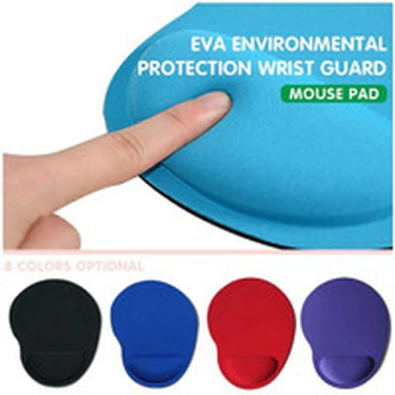 Imagem -02 - Portátil Espessado Mouse Pad Cor pc Escritório Suporte de Pulso Conveniente pc