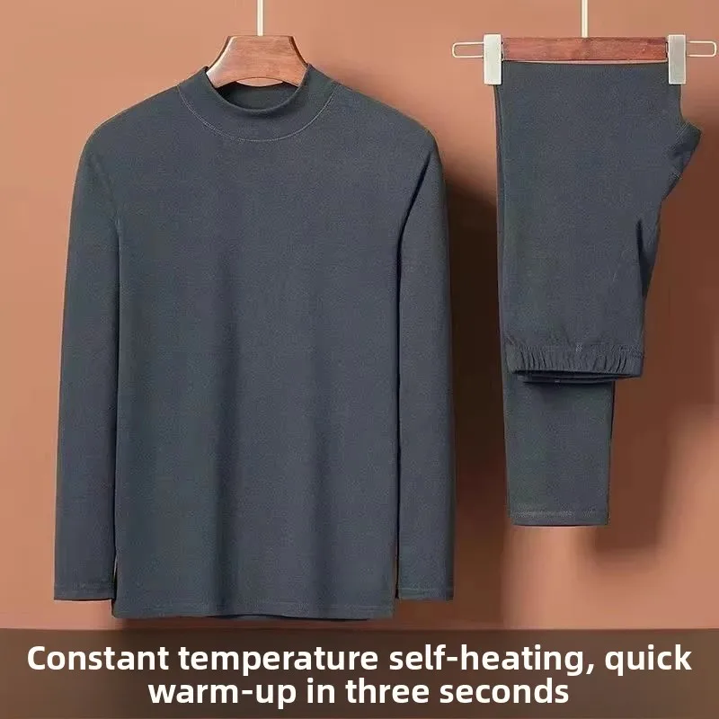 

Новинка 2024, мужской термобелье irt, повседневный длинный свек f, облегающий термокомплект с высоким воротником, зимний теплый, удобный