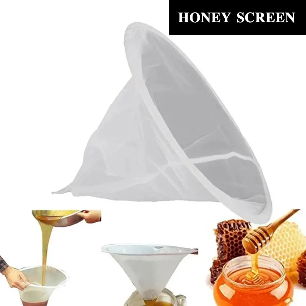 Fiber Beekeeping Honey Strainer Filter Screen Purifier Apiary Equipment Tool Honey Strainer Net Impurity Filter Cloth Honey Tool