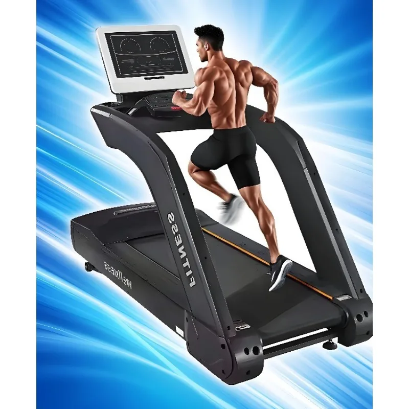 

Home Use Electric Treadmill with Real-Time Speed Sensor, Adjustable Tilt Running Belt & AC Motor for Personalized Workout