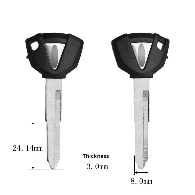 Clé de moto Kawasaki, embryon de clé de moto, puce antivol peut être placée, convient pour: Kawasaki Z400Z650Z800Z900