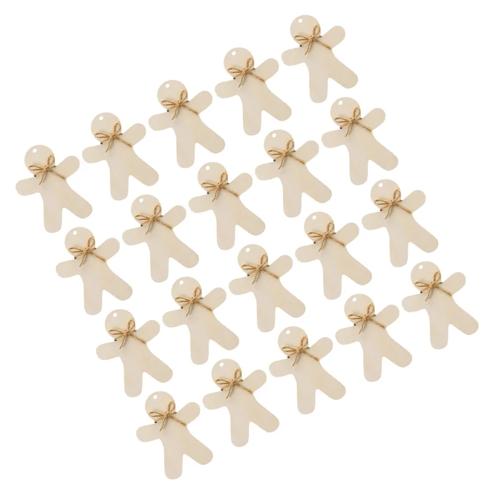 

Wooden Christmas Tree Decorations Gingerbread Cutouts With Holes Diy Unfinished Wood Slices Ornaments Crafts Xmas Supplies