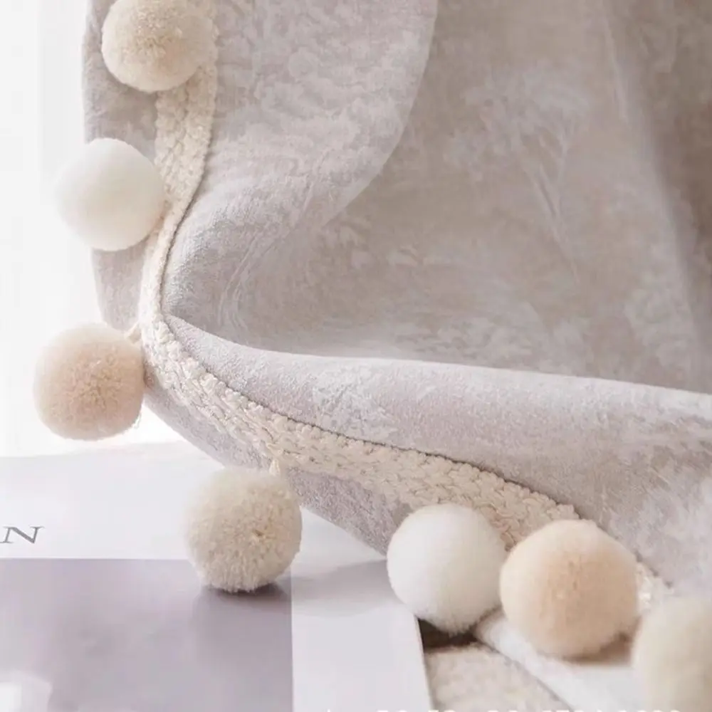 25M 3cm Ball Pom Pom Curtain Trim Pillow Decoration Tablecloth Edge Pompom Tassel DIY Craft 5cm Width Fringe Ribbon