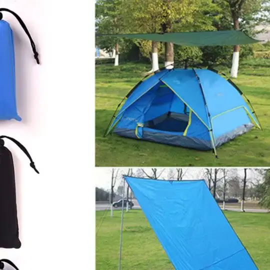 

210/200CM Awning Waterproof Tarp Tents Shades Ultralight Garden Canopy Sunshade- Outdoor Camping Tourist- Beach Sun Shelters