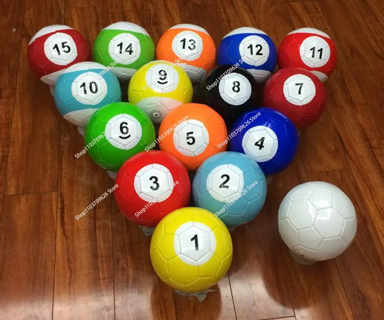 2# 3# 4# 5#16 Pcs Gaint Snookball Snook Snooker Street Soccer Ball Game Huge Billiards Pool Football Sport Toy