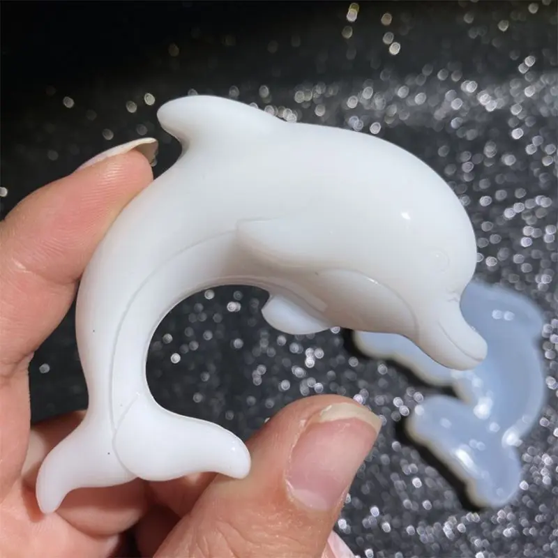 Crystal Epoxy Resin Mold Dolphin Pendant Casting Silicone Mould DIY Crafts Jewellry Making Tool