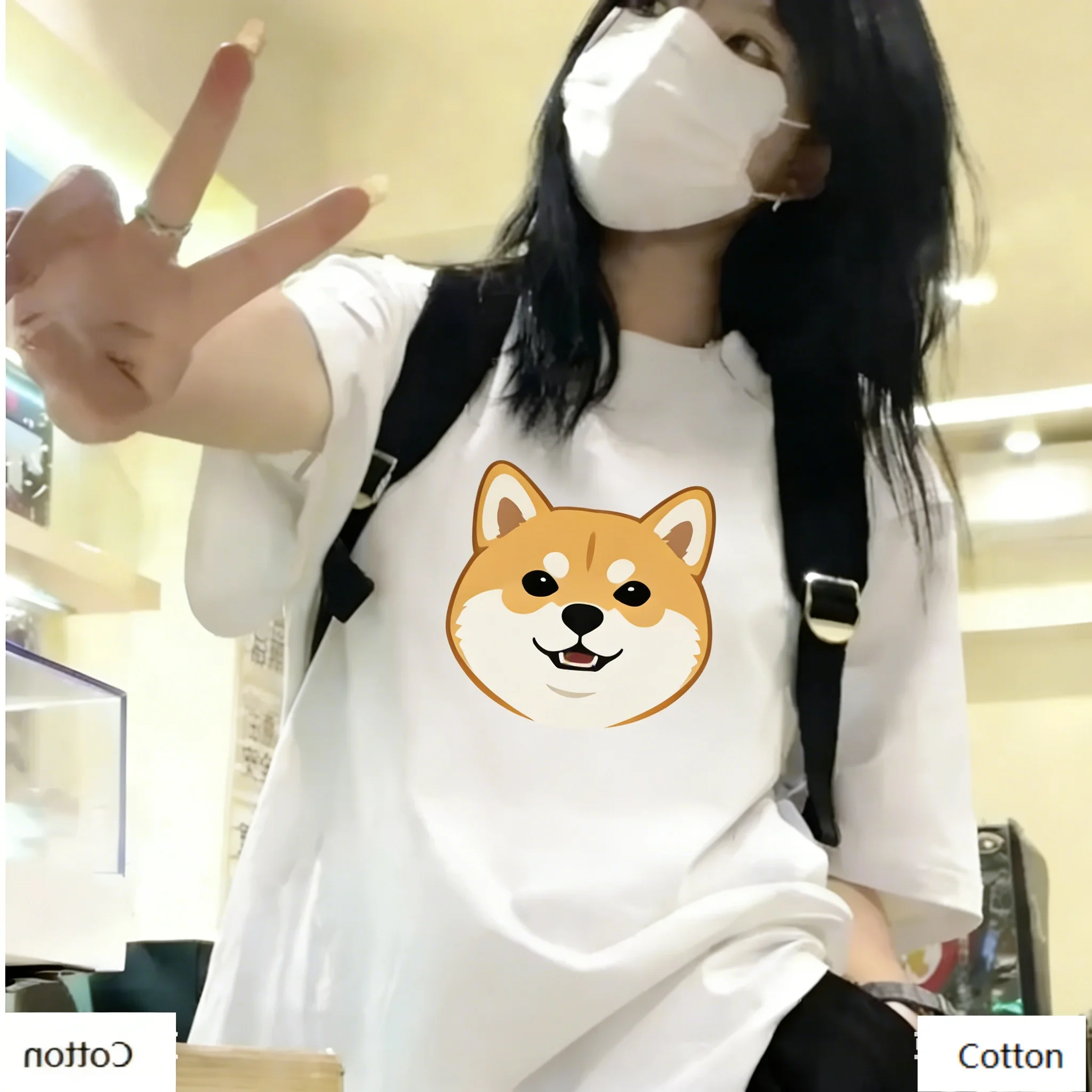 Cute Healing Style Unisex Cotton T-Shirt Featuring Realistic Siamese Cat Design, Adorable Pet Print Top Ideal for Cat Lovers