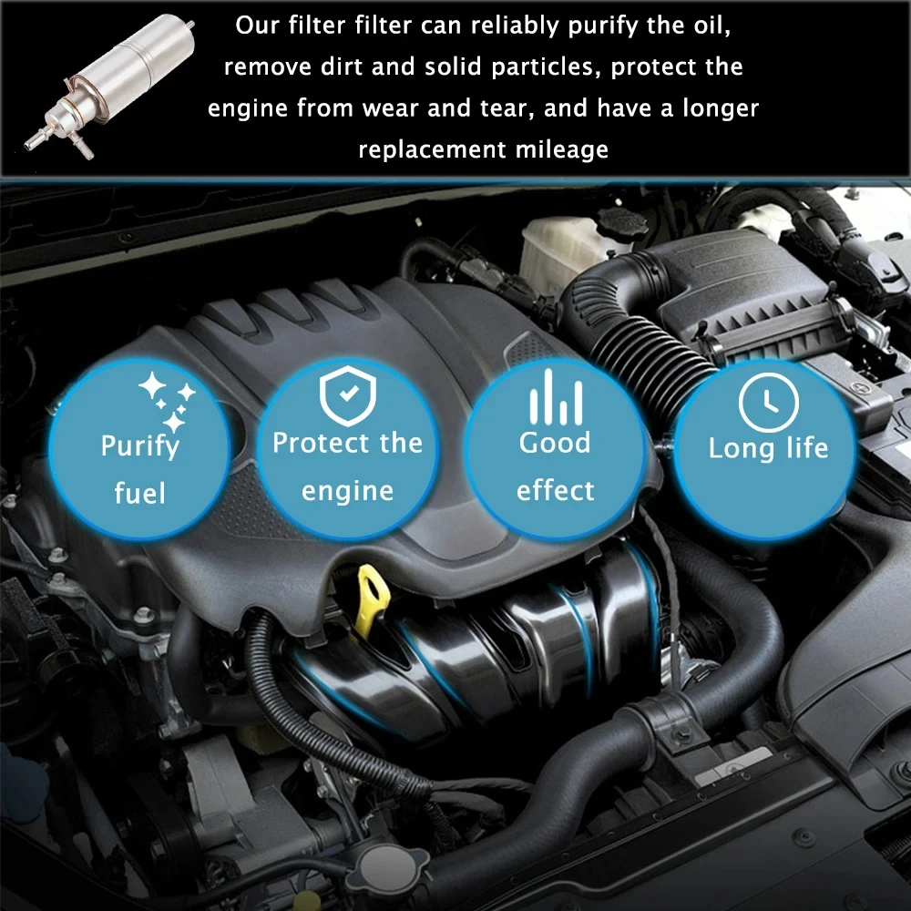 

For Mercedes Benz ML320 ML350 ML430 ML500 ML55 AMG W163 Car Fuel Filter 1634770701 1634770501 1634770201 KL437 163 477 07 01