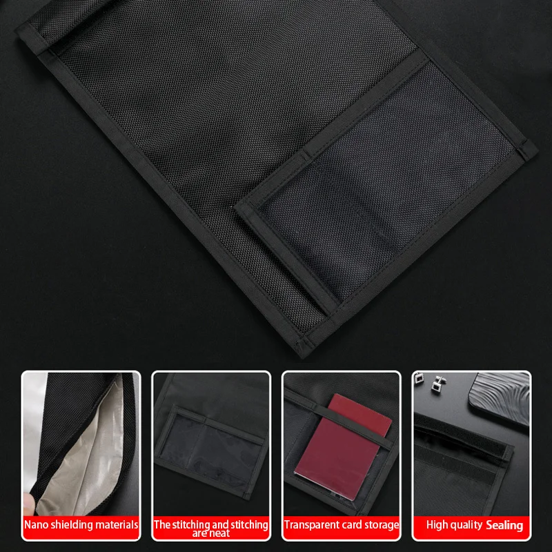 Faraday Bag Notebook Signal Shielding Bag Rfid Anti-Theft Mobile Phone Anti-Radiation Faraday Bag Car Key Signal Blocker Case