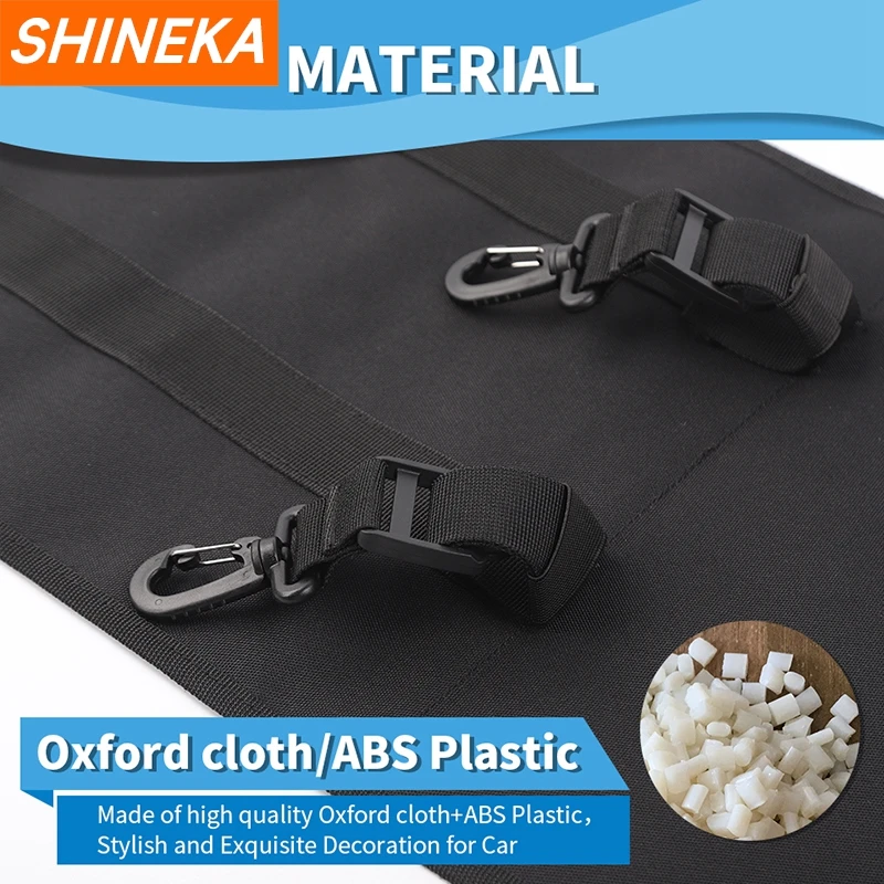 SHINEKA Rear Trunk Curtain Cover Storage Bag Net Organizer for Suzuki Jimny 4 Door 2019 Up Stowing Tidying Interior Accessories
