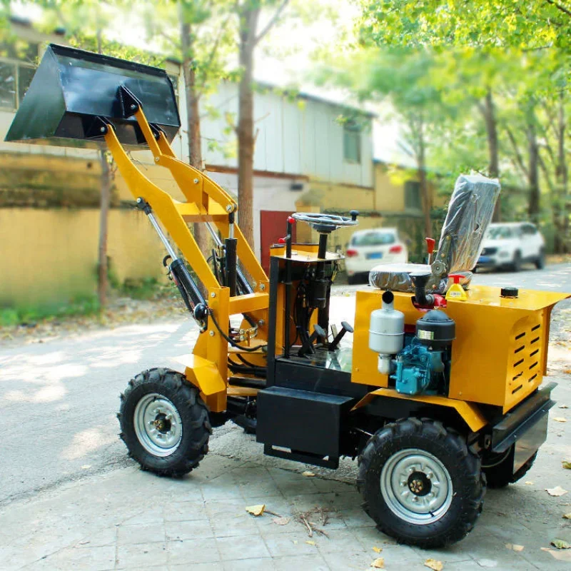 Multifunctional Mini Loader with Hydraulic Arm for Warehouse Cleaning Farm Transport Soil Handling