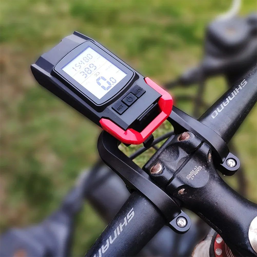 Draadloze Fietscomputer Met Fietssteel Lichtgevende Mtb Stuur Snelheidsmeter Lcd-Scherm Racefiets Stopwatch Fietsen Kilometerteller