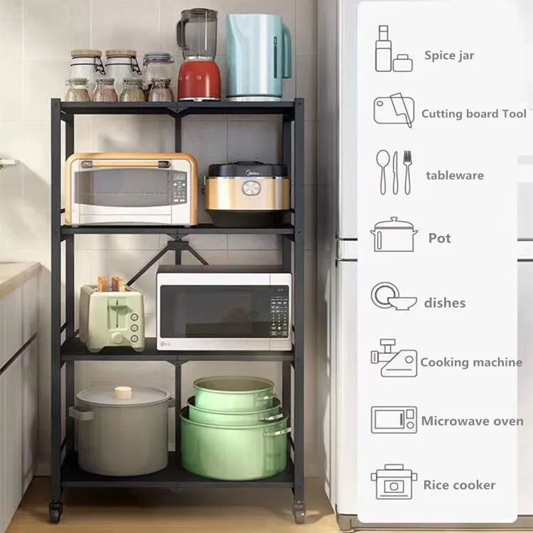 Household kitchen items kitchen organizer folding storage rack