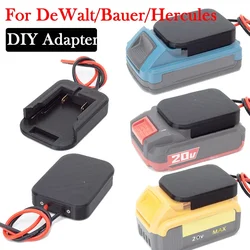 Dla DeWalt/Bauer/Hercules 18V-20V bateria wyjściowa Adapter DIY 14AWG koła napędzane złącze zabawka Robot-3D drukowania