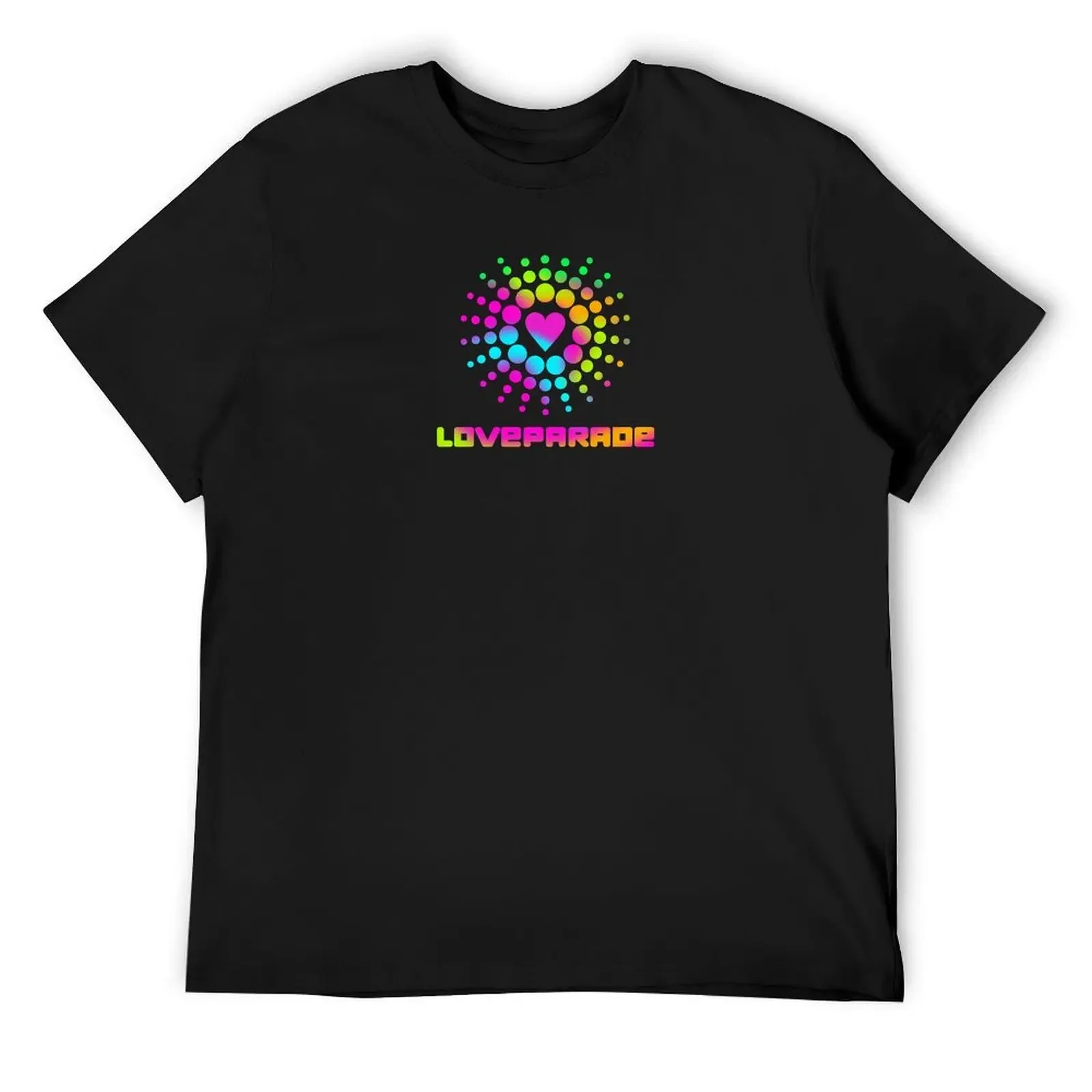 Colorful Loveparade logo T-Shirt cute clothes quick drying vintage t shirts mens t shirts casual stylish