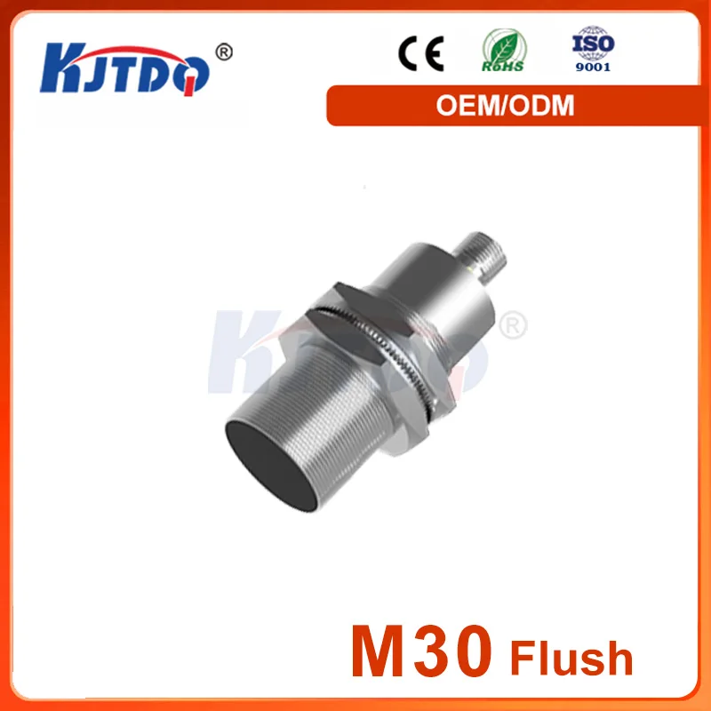 

M30 IP67 Flush Sn 10mm Current Output Voltage Output PNP Analog Inductive Proximity Sensor 24VDC