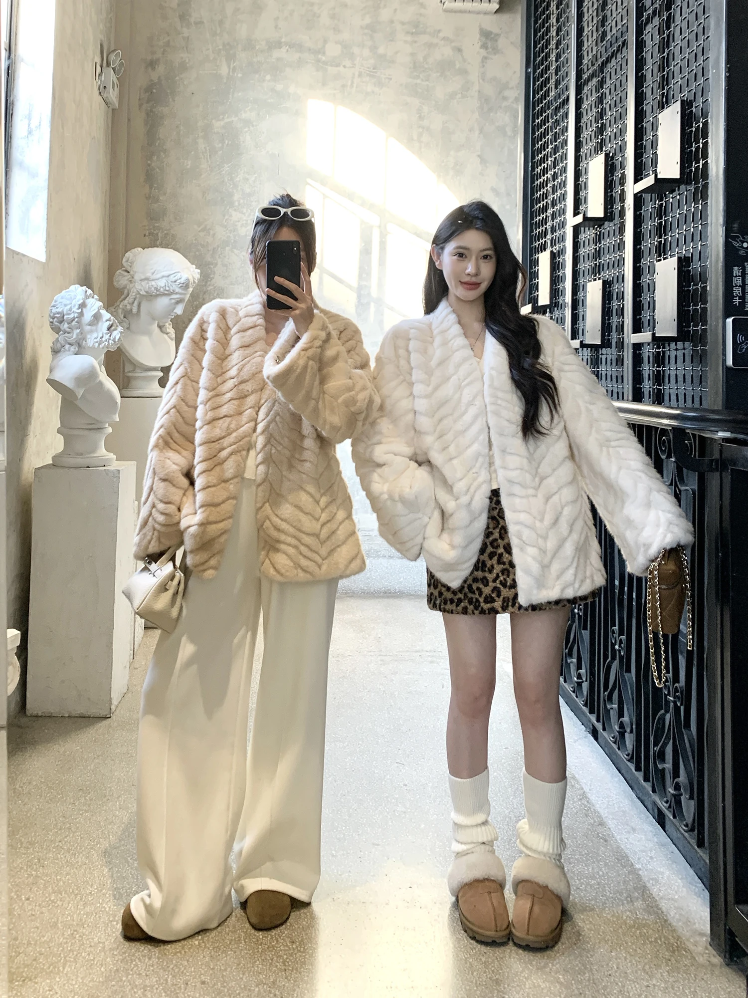 

Теплая шуба из искусственного меха, повседневная, свободного кроя, женская зимняя верхняя одежда, мягкая, универсальная, повседневная, Jaet Withmxboom ey Home