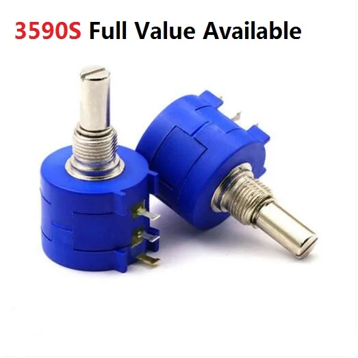 

1 шт. 3590S-2-103/104/503/101/201/501/102/202/502/203/ 1K 2K 5K 10K 20K 50K 100K 100R 200R 500R прецизионный многооборотный потенциометр