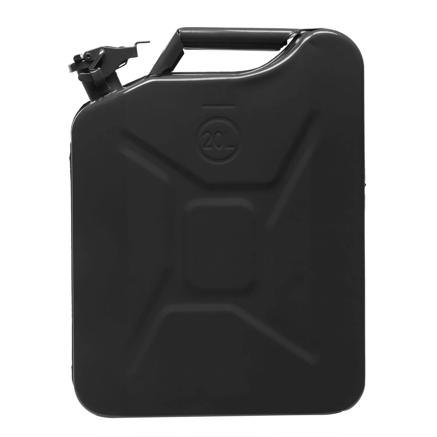 

​​20L Portable Fuel Can, Gasoline & Diesel Storage Container with Spout, 5 Gallon Military Grade Metal Jerry Can, Leak Proof