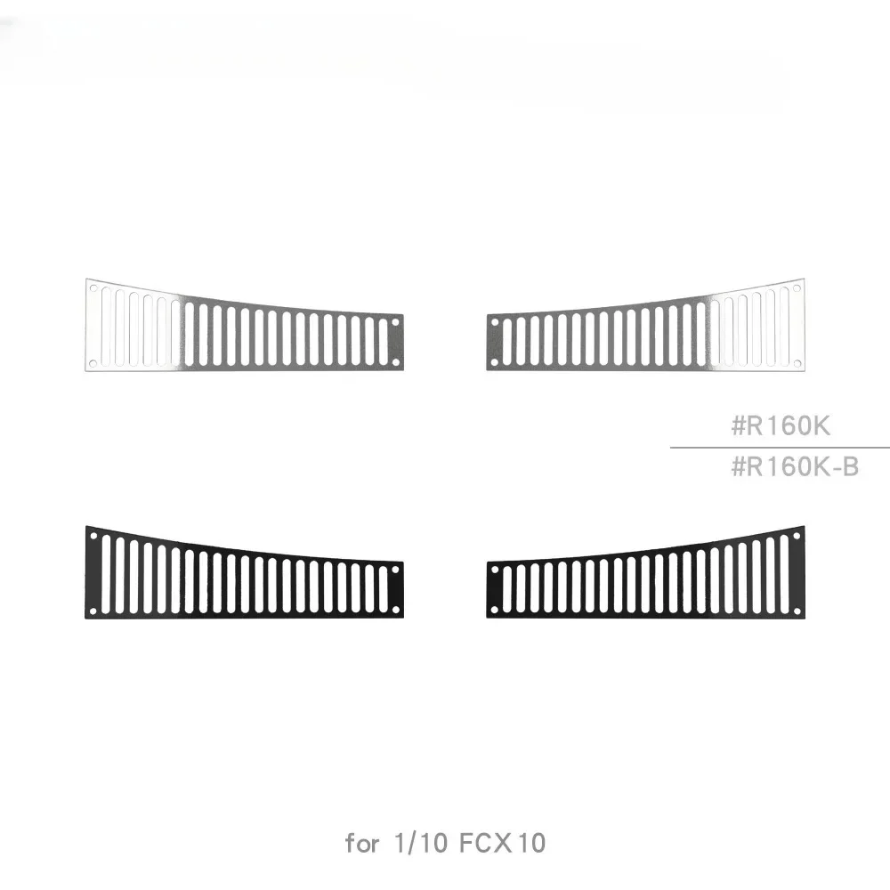 1 Pair Heat Dissipation Grille Metal Decorative Sheet for 1/10 FMS FCX10 LC80 Accessories