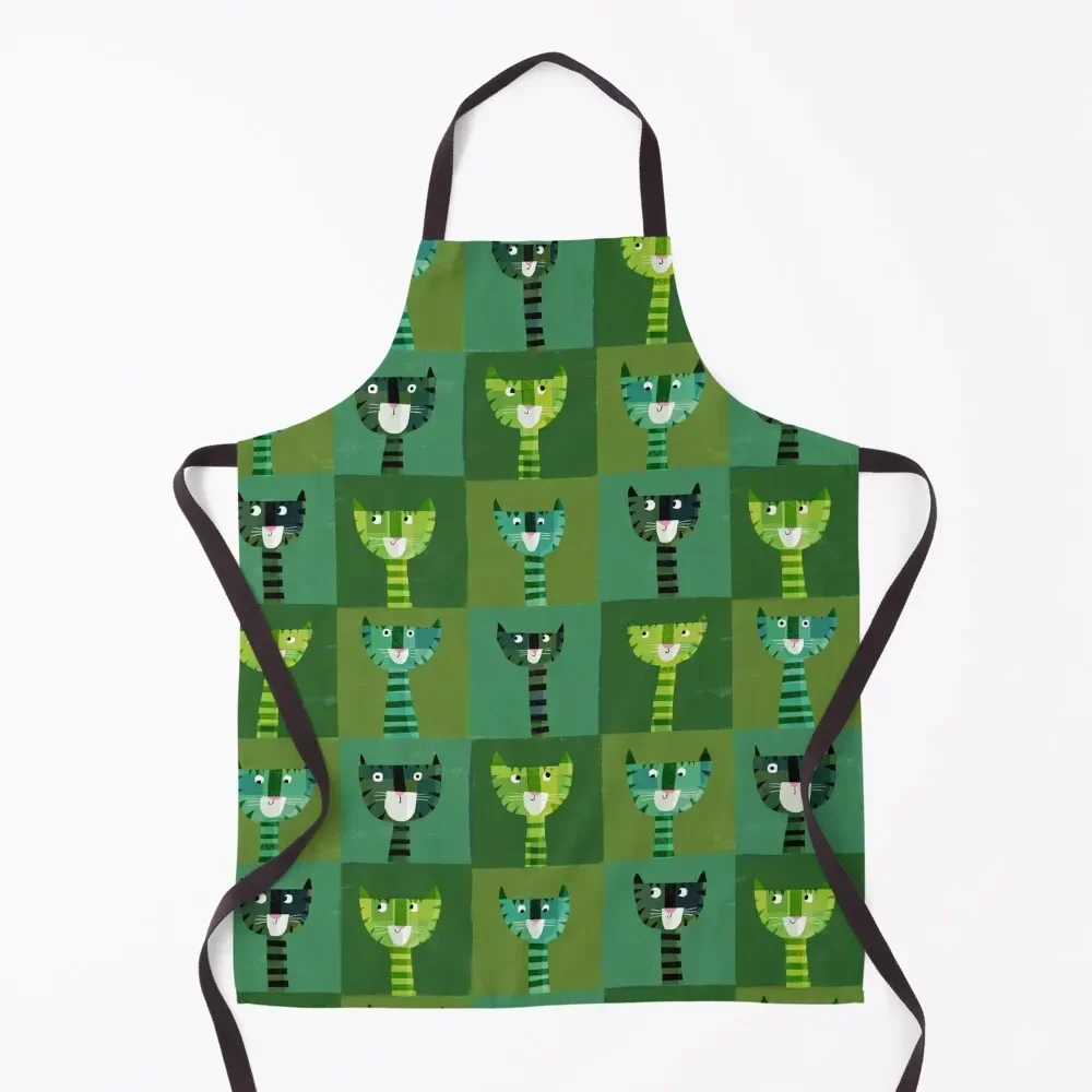 

Green Cats Apron Woman Kitchen Women Kitchen Woman Kitchens Apron