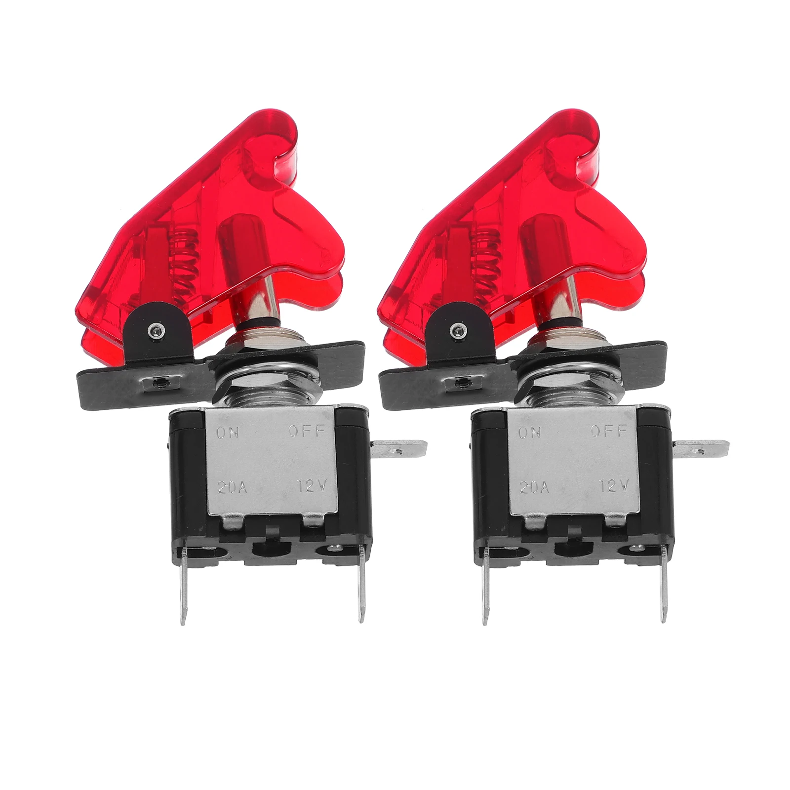 

2PCS Car Switch Toggle Switch For Truck Boat Waterproof Plastic Metal Boot Cap Heavy Duty Rocker Toggle Replacement for Truck