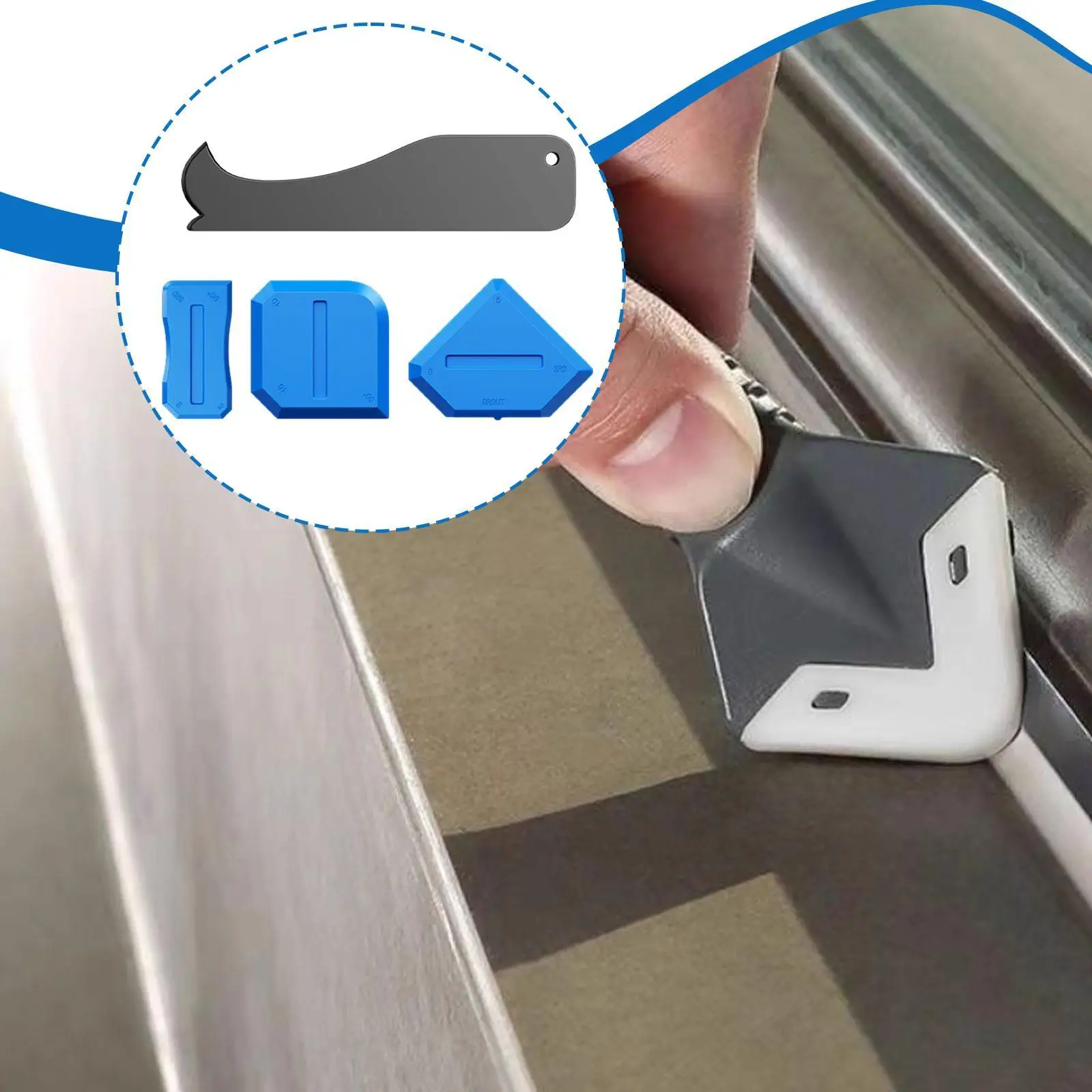 

4-х шт., инструмент для уплотнения, инструменты для отделки, инструмент для удаления герметика