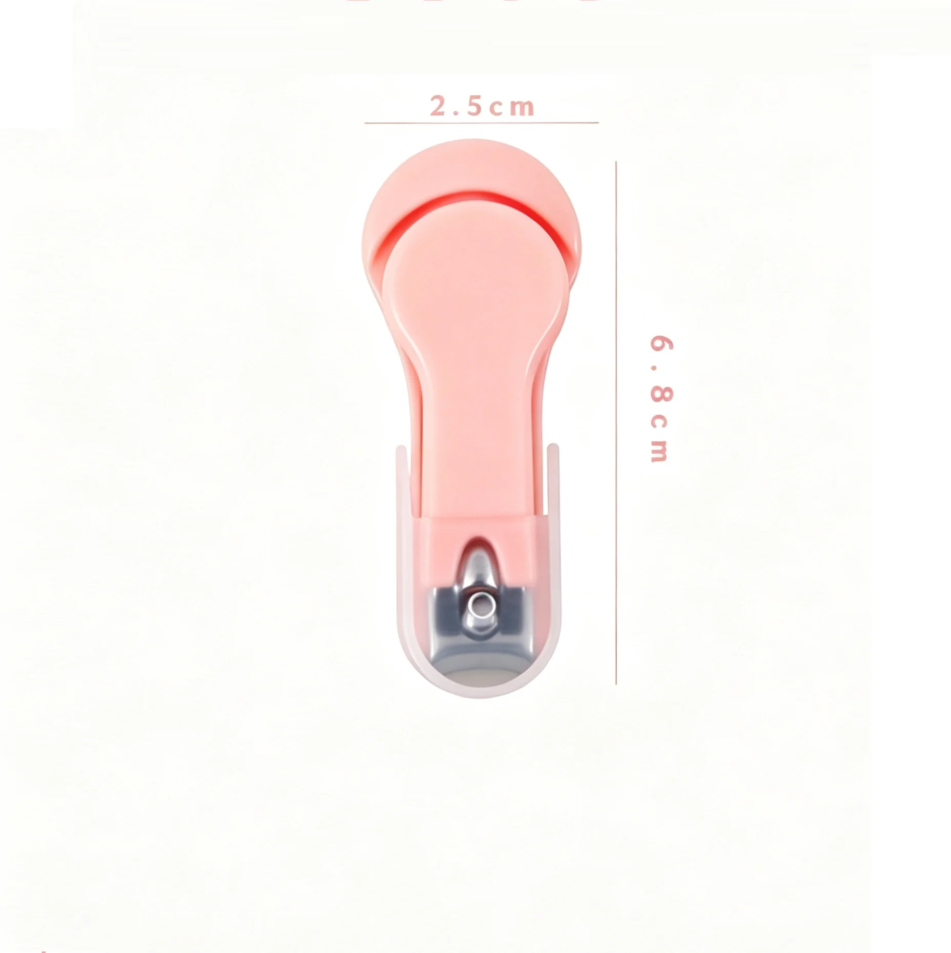 500Pcs Macaron Color Nail Clipper, Cute Portable Fingernail Cutter with Nail Catcher, Stainless Steel Nail Trimmer for Home Use