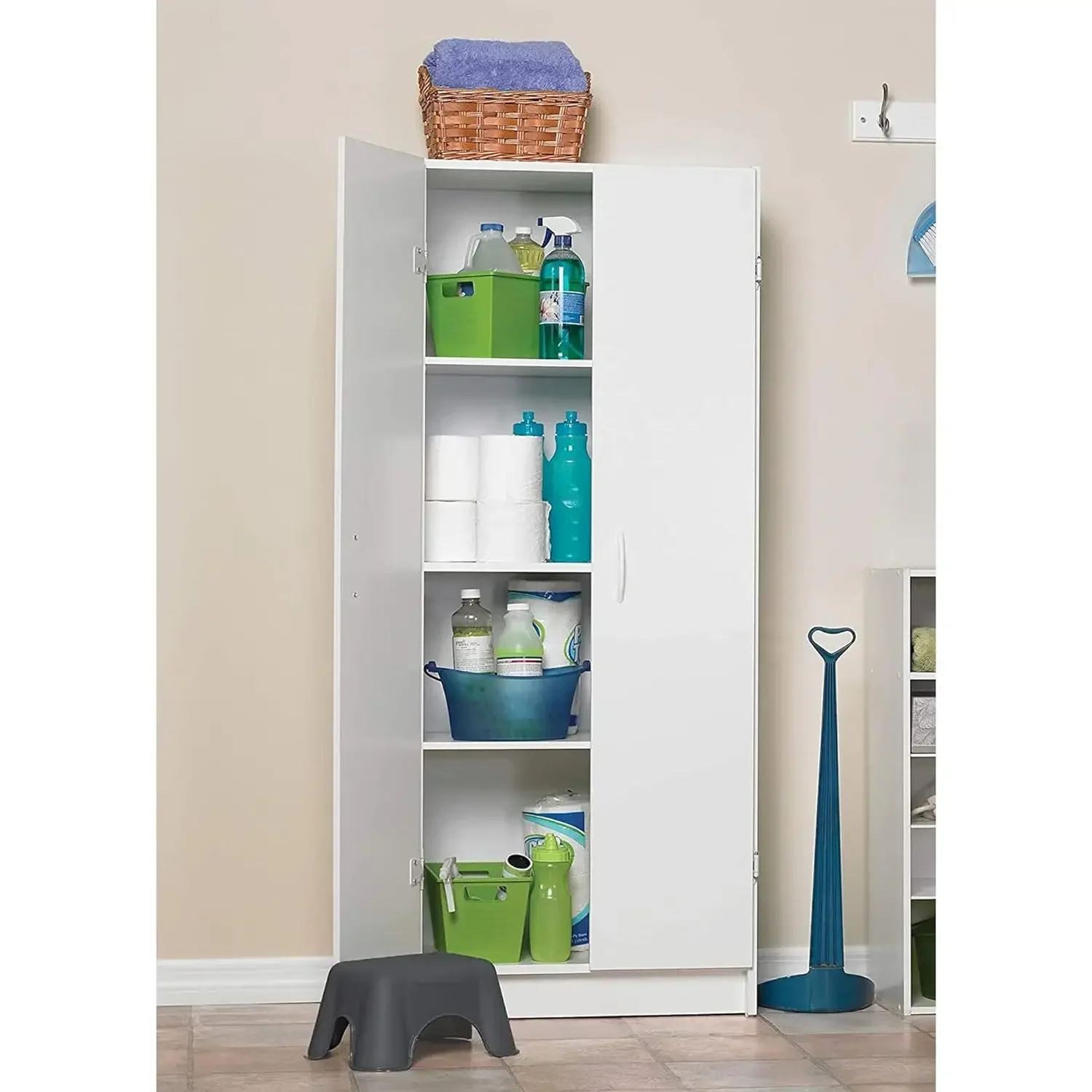 Kitchen Tools, latest model with 2-door adjustable kitchen storage locker, standing, 66% off price