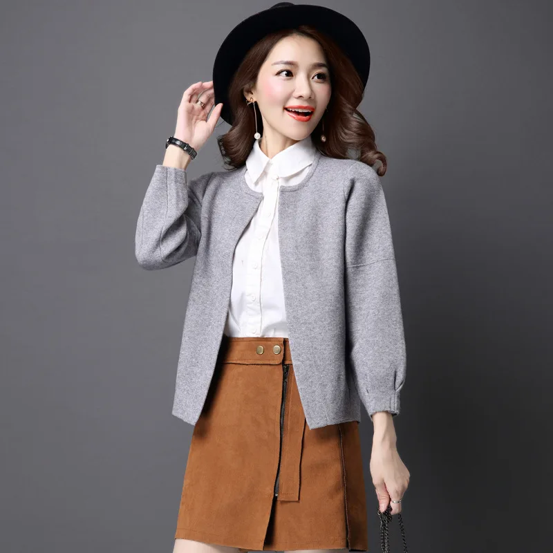 

Autumn Winter Fashion Bomber Jackets for Women Streetwear Elegant Uniform Oversized Office Lady Work Formal Coats Knit Tops