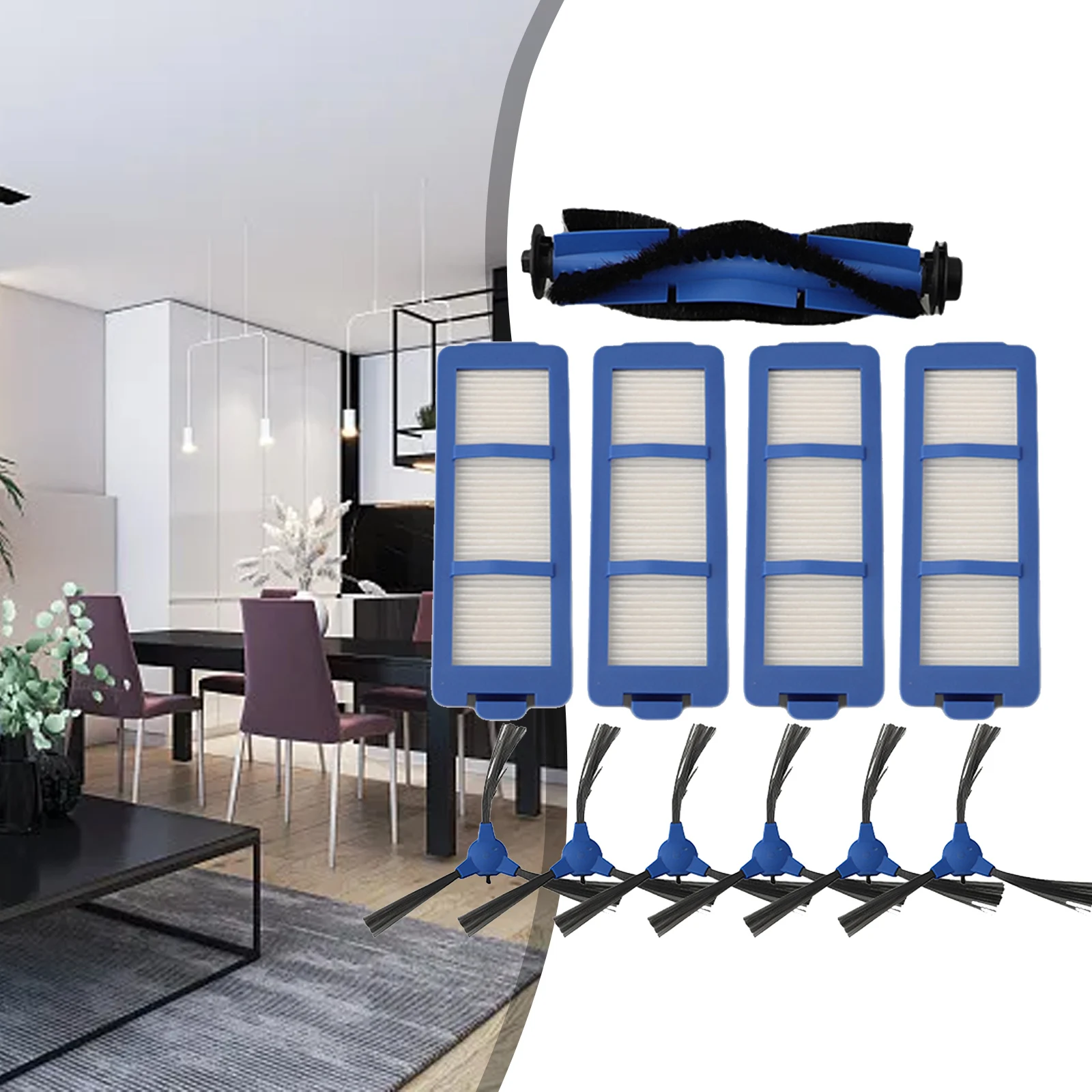Kit de filtros de Cepillo Lateral principal para Robot aspirador RoboVac, repuestos, accesorios de repuesto para limpieza del hogar