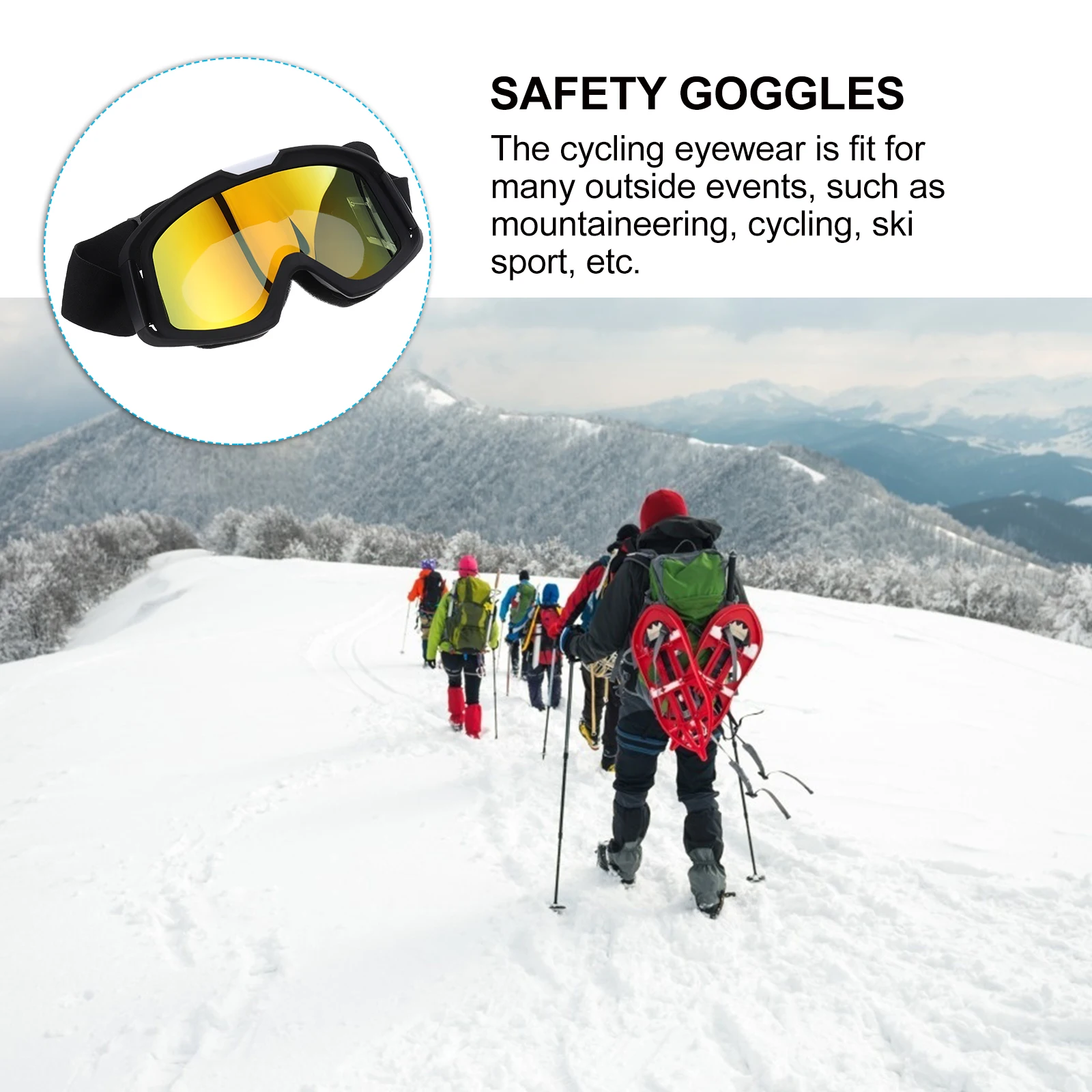

Windproof Goggles Scratch-resistant Riding Sports Impact-resistant Glasses Eye Tpu