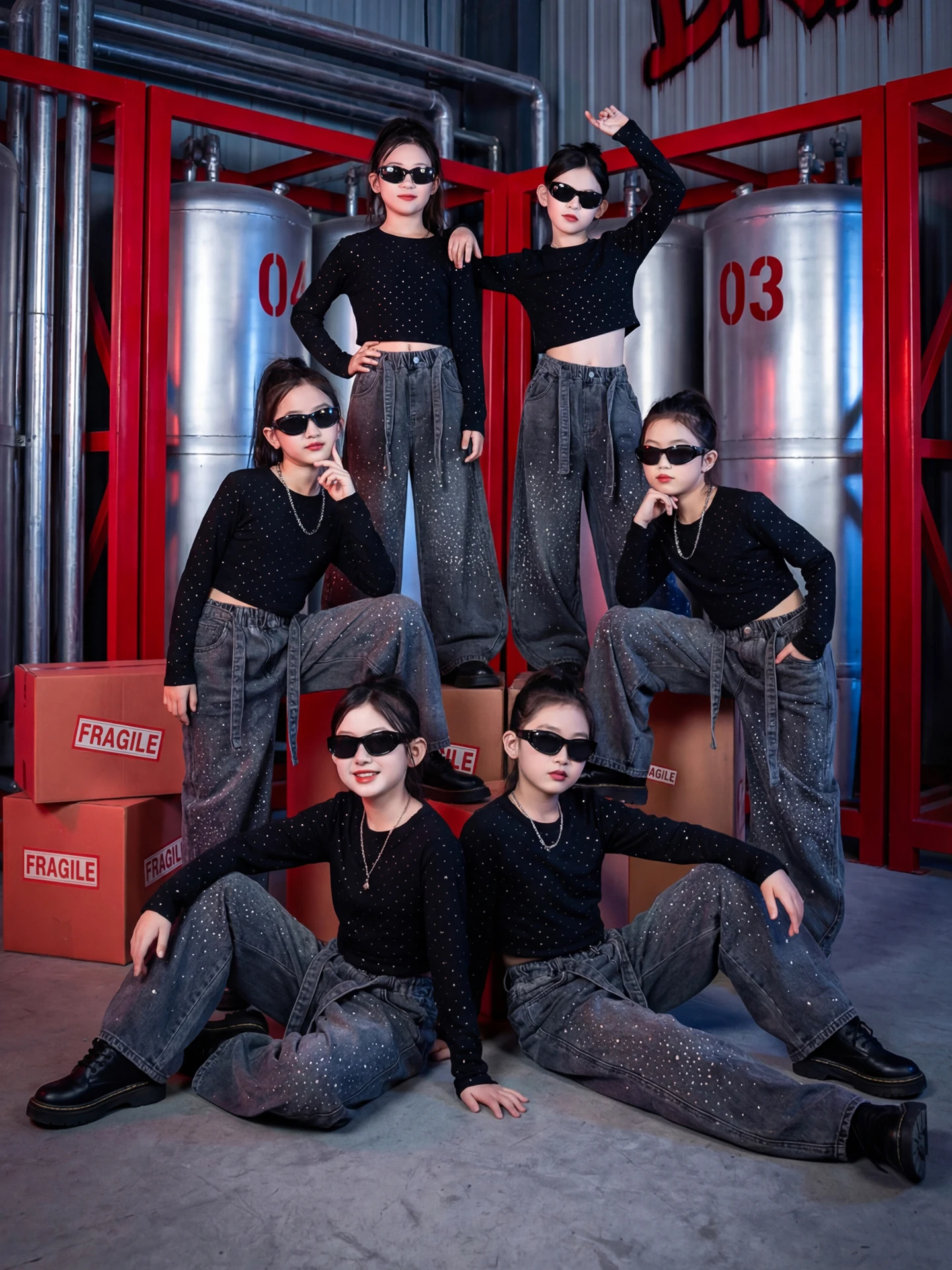 

Американские модные брюки-клеш для джазовых танцев для девочек, с широкими штанинами и стразами, блестящие, стильные, крутые