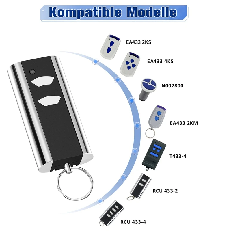 Garage Remote Control For Normstahl Entrematic RCU 433-2,For Crawford Standard Steel 433.92 Garage Door Key