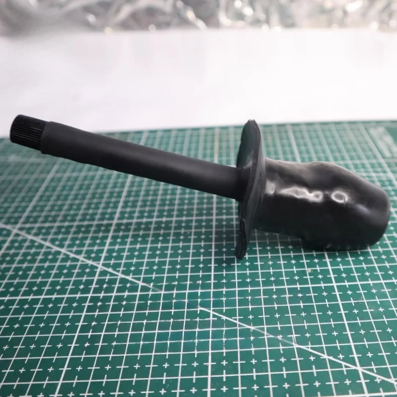 Latest latex vacuum bed accessories, latex hollow mouth plug breathing tube latex mouth plug, control asphyxiation breathing