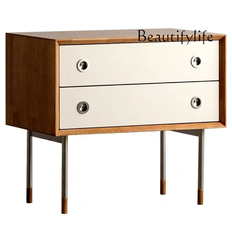 

Bedside table Nordic simple modern light luxury side cabinet Bedroom locker Corner Storage cabinet Sofa cabinet