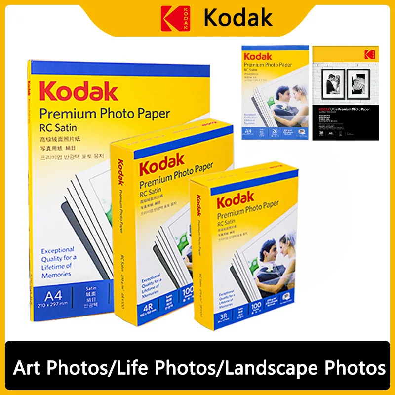 In Stock RC Satin Premium Photo Paper 270GSM 6 Inch A4 Color Inkjet Printing Photo Album Instant Dry And Water Resistant