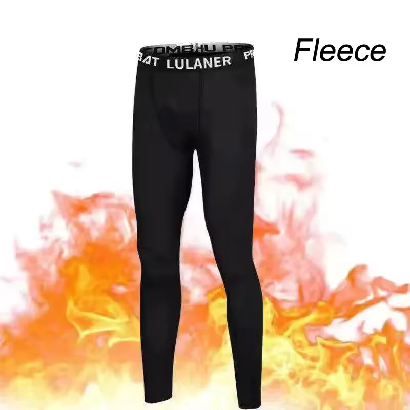 Leggings a compressione caldi da uomo nuovi 1-2 pezzi Pantaloni da allenamento sportivo Dry Fit Collant da corsa Fitness Basket Jogging Pantaloni in pile