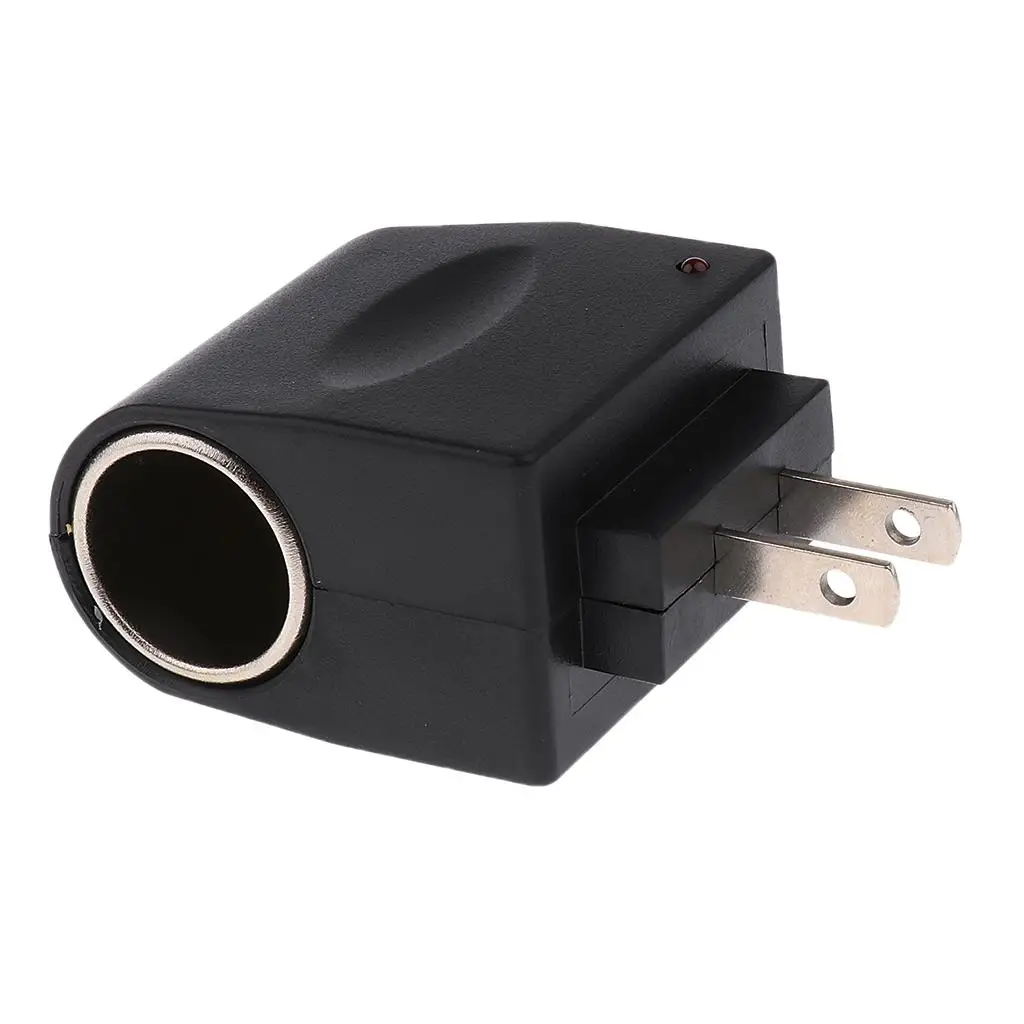 Lighter Socket Adapter DC Household Universal,110~220V Mains to 12V (Blk)