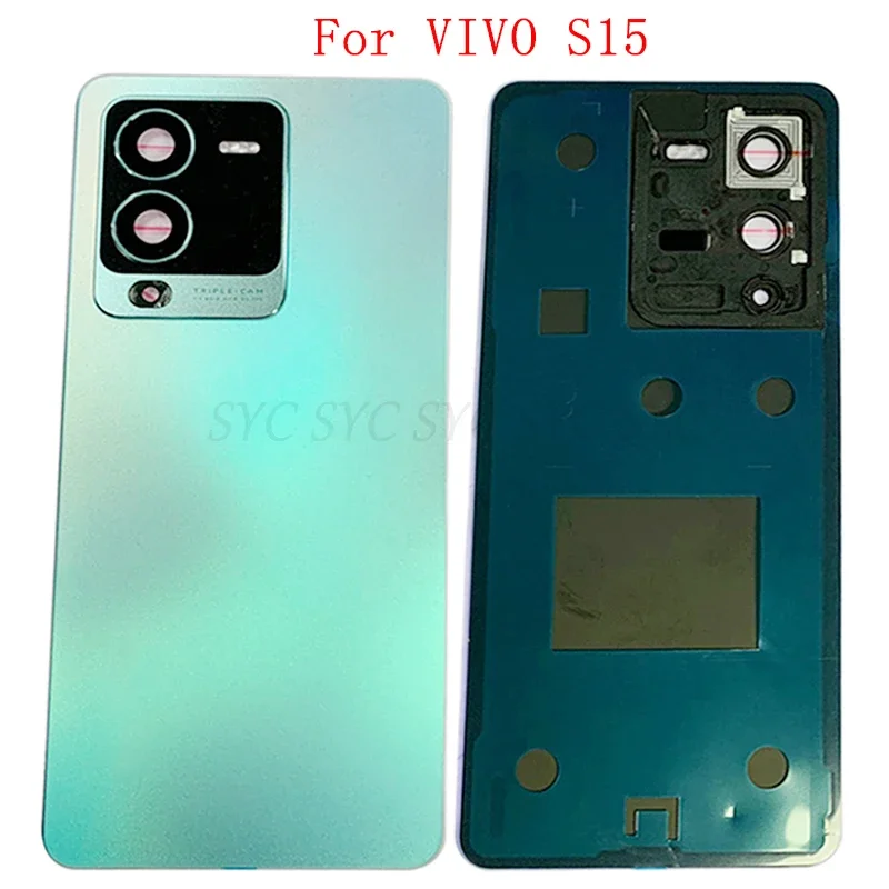 

Rear Door Battery Cover Case Housing For VIVO S15 Back Cover with Camera Lens Logo Repair Parts